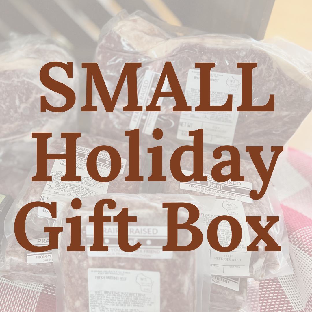 Small Very Merry Holiday Gift Bundle – Local Wisconsin Beef Gift Box