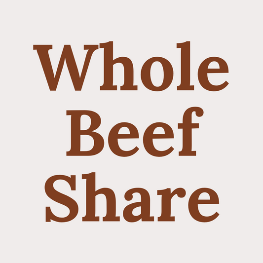 Whole beef share from Prairie Raised Beef, Wisconsin